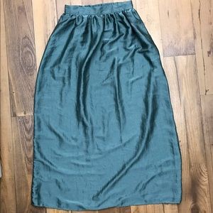 Beautiful Teal Floor-Length Skirt